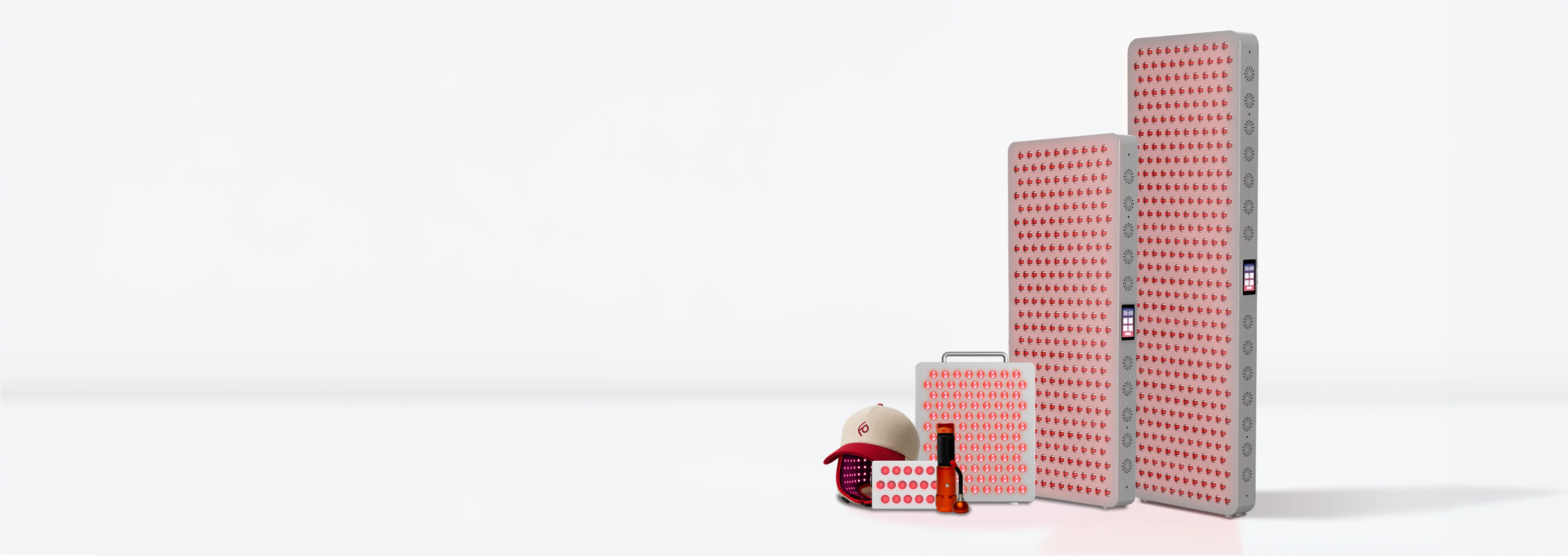 Two pink textured panels with a small decorative item on a white background